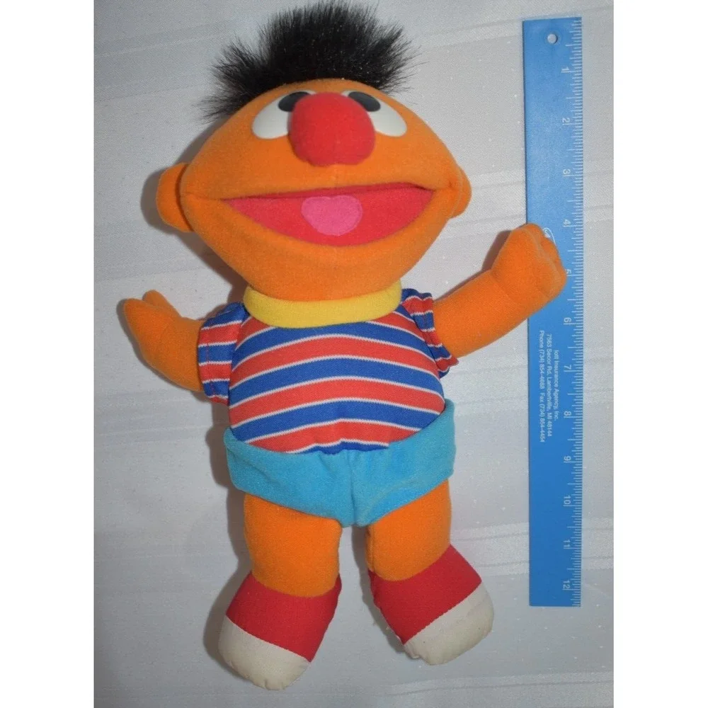 1996 TYCO Sesame Street Tickle‎ Me ERNIE Plush Laughs Shakes Talks Toy Vintage